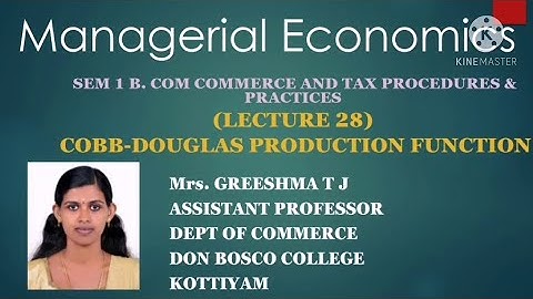 LECTURE 28 MANAGERIAL ECONOMICS SEM 1 B.COM TAXATION