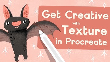 Get Creative with Texture in Procreate - Draw a Cute Bat! // Brushtober Tutorial ft. Texture Maker