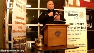 Etown Rotary Presents Chief Mark Mayberry Reportable Traffic Accidents