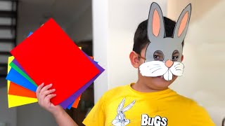 Easy Way to Make Rabbit Face Mask for Kids