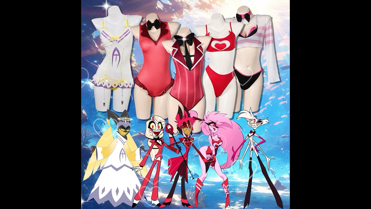 Hazbin Hotel Swimsuit #anime #game #fyp #hazbinhotel #helluvaboss #alastor #costume #cos #cosplay