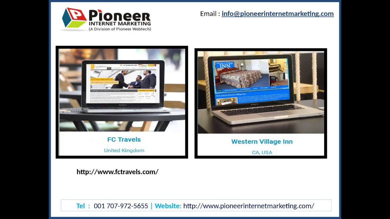 Portfolio Pioneer Internet Marketing California