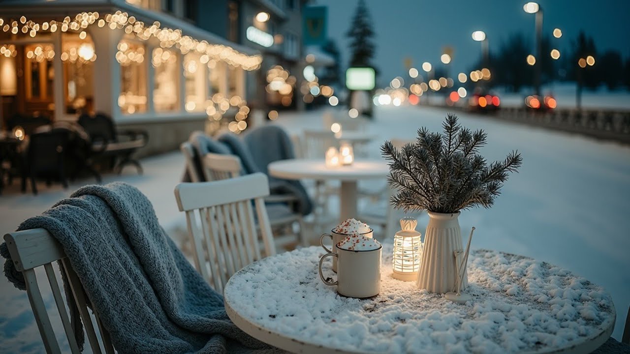 Cozy Winter Cafe Jazz ~ Smooth Piano Relaxing Music for Study Ambience ...