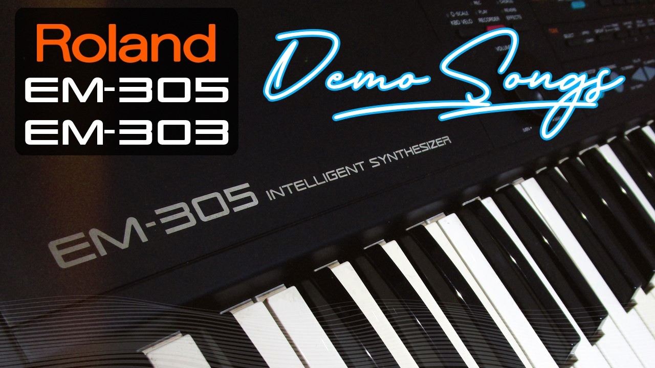 Roland EM-305 / EM-303 Demo Songs - YouTube