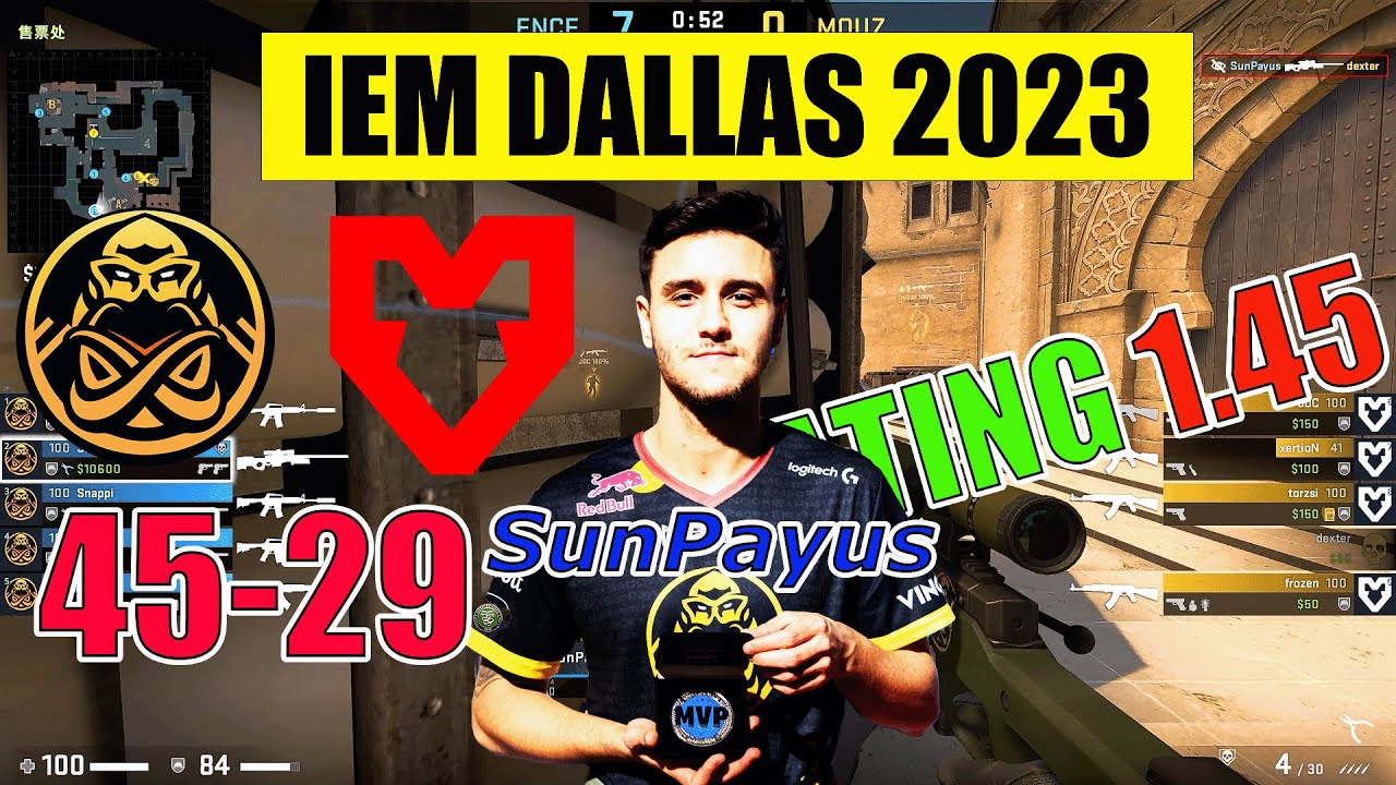 IEM Dallas MVP | SunPayus 45kills Rating 1.45 | POV Highlight - YouTube