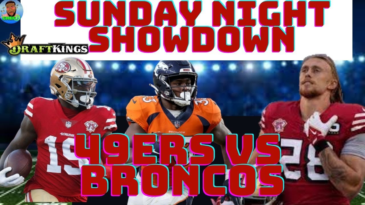 DRAFTKINGS NFL Picks Sunday Night Showdown Week 3 Picks NFL DFS Picks