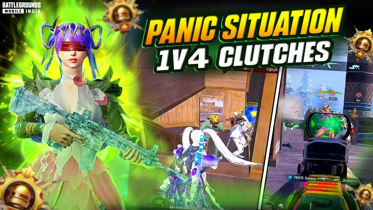 Fastest Solo VS Squad Gameplay | 1v4 clutches by PIRATE GAMING | BGMI ...