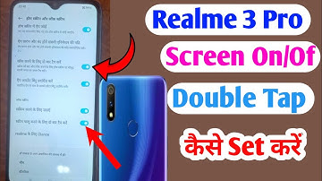 how to set double tap to screen lock in realme 3 pro setting