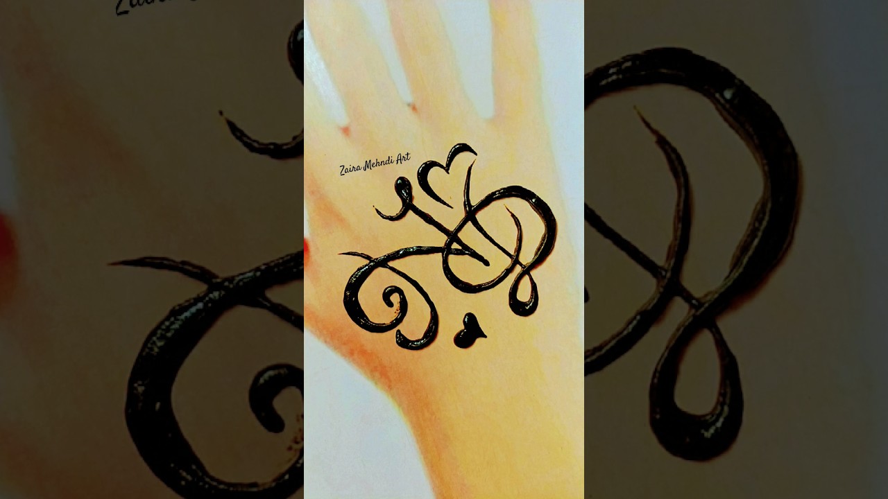 N❣️D Letter Tattoo | "N" letter Mehndi tattoo |  Mehndi design New | Love Tattoo 