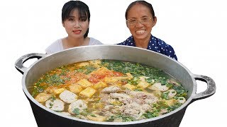 Bà Tân Vlog - Làm Nồi Bánh Đa Cua Siêu To Khổng Lồ Đặc Sản Hải Phòng