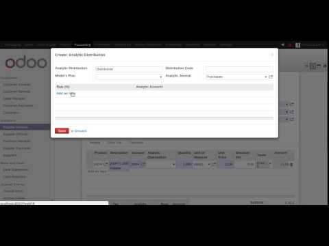Error while validating supplier invoice with analytic distribution added