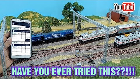How To Control Model Train With Mobile | Indian Railways Miniature Model Trains | train video