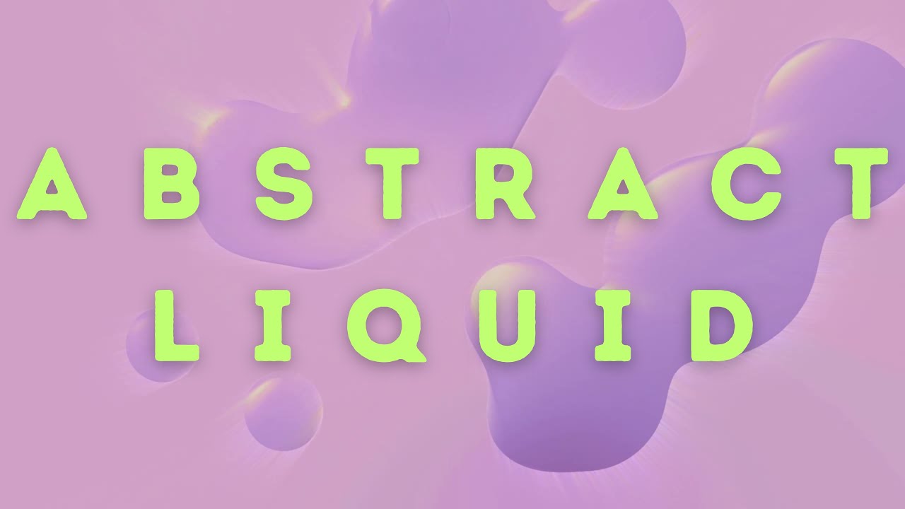 Abstract Liquid Motion 🌊 Yumuşak ve Hipnotik Akış | Aesthetic Animated Wallpaper