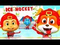 Ice hockey  cartoons for children  kids  funs for babies