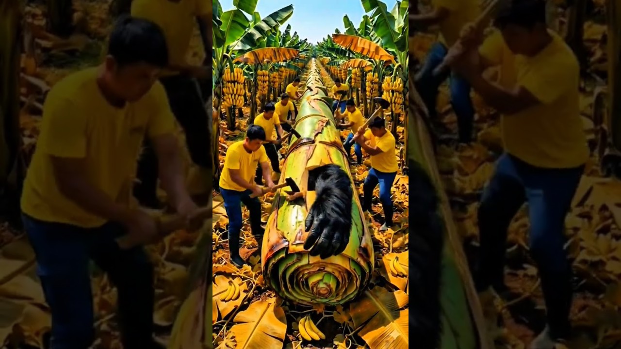 rescue gorilla from giant log 