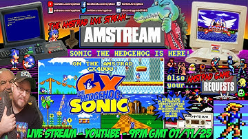 [AMSTRAD CPC] ⚡️ AMSTREAM ⭐️ "Sonic GX" SONIC THE HEDGEHOG on the Amstrad GX4000!!🦔 + Game Requests!
