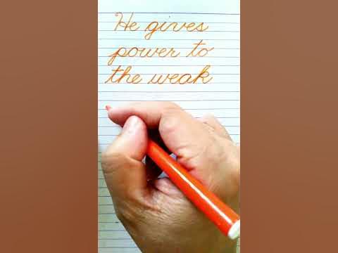 Isaiah 40:29 | Bible Verse | English Cursive Handwriting | Learn How To