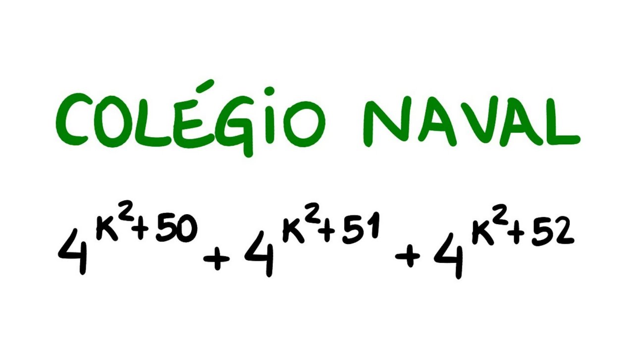 Matemática Colégio Naval: Soma de Potências