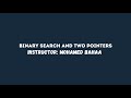 Binary Search and Two Pointers