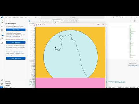 How to draw lord Krishna | By using python | Learning Python | Tutorial