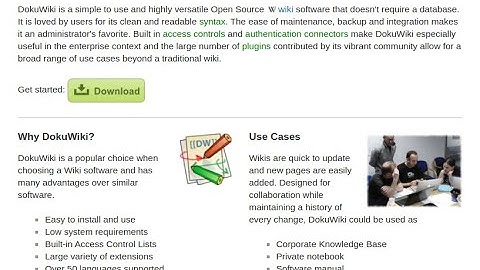 DokuWiki Document Wiki Application - Part 1