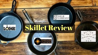 The Best Cast Iron Skillet?  Review of Lodge, Field Co, Stargazer, Butter Pat