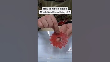 How to make a simple crystallised snowflake p2 #science #experiment #shorts #snowflakes #stemwithmrn