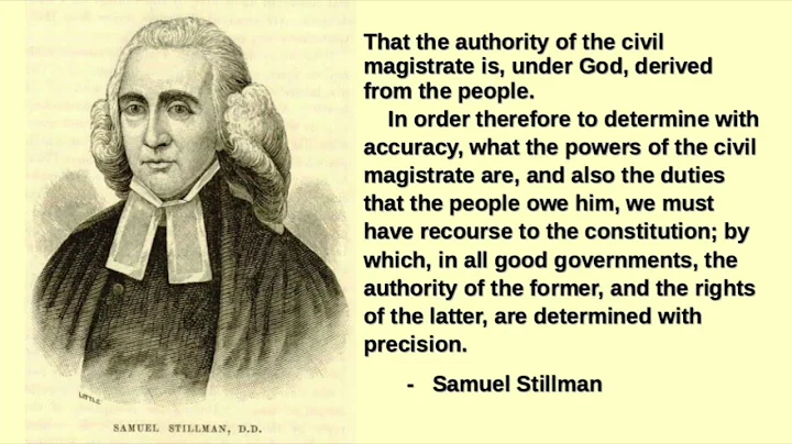Samuel Stillman 1779 Sermon Introduction
