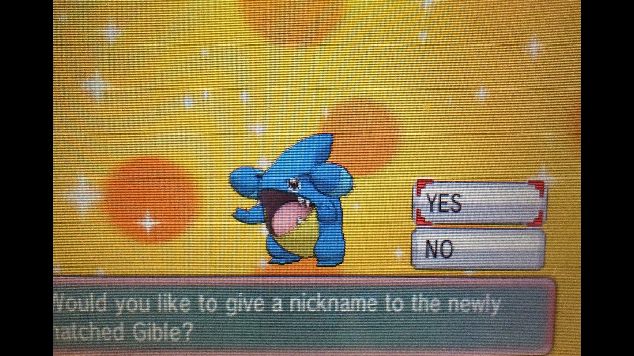 MM Shiny HA Gible in 340 Eggs (Omega Ruby) YouTube