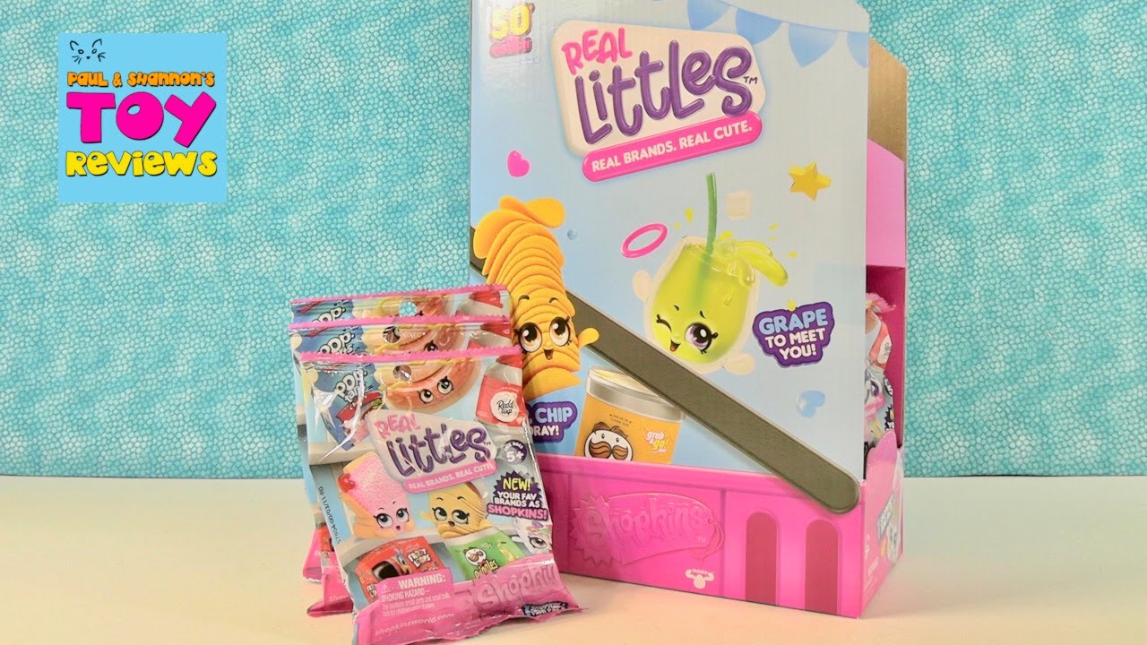 Shopkins Real Littles Blind Bag Shopper Packs Opening Review PSToyReviews YouTube