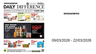 Woolworths specials - Daily Difference - 09/03/2026 - 22/03/2026