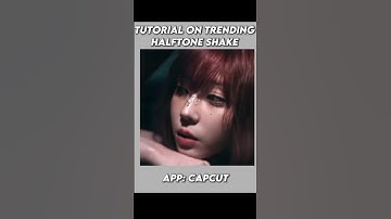 CAPCUT | Tutorial on trend halftone shake in capcut🔥 | #edit #editing #capcut