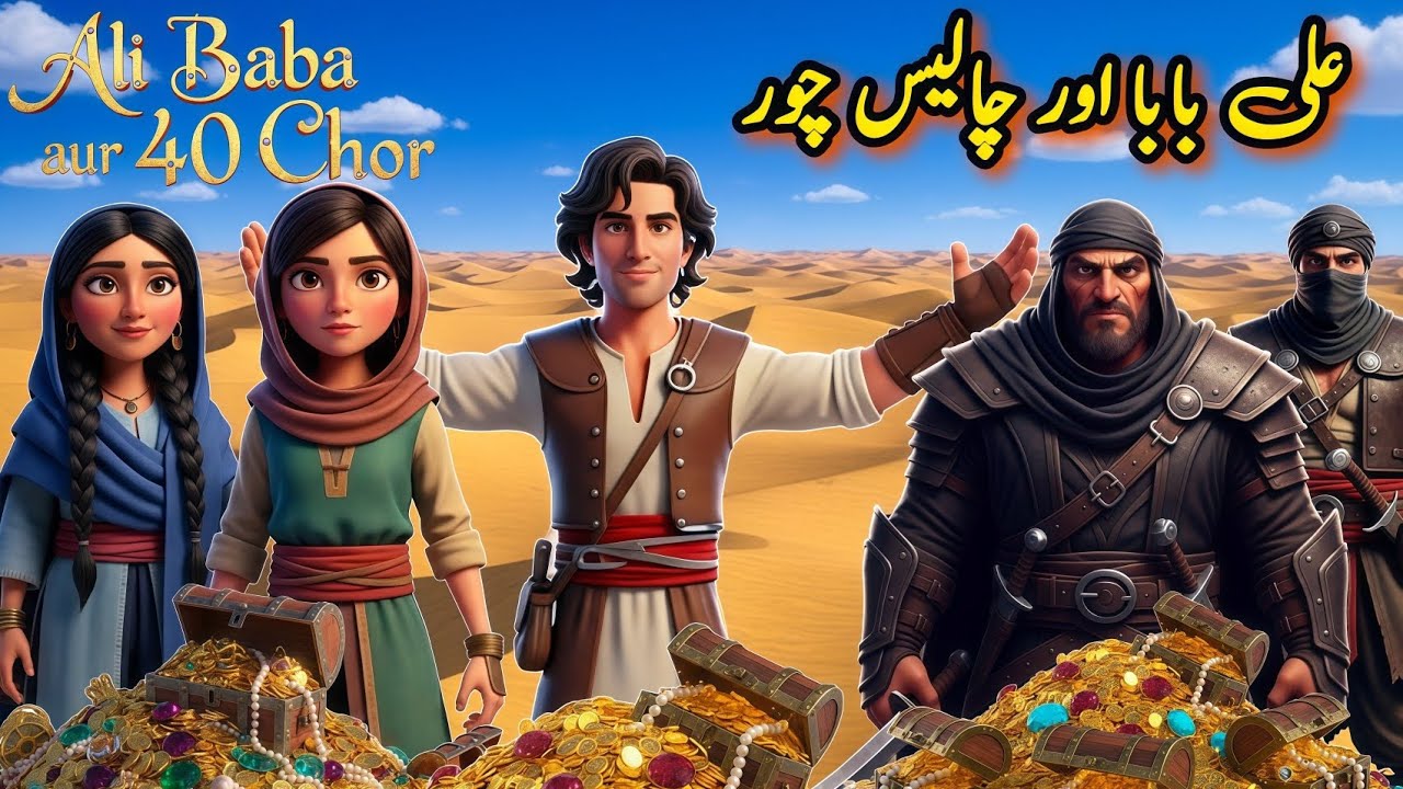 Ali baba or 40 chor | UrduFairytale story |magical fariy tale - YouTube