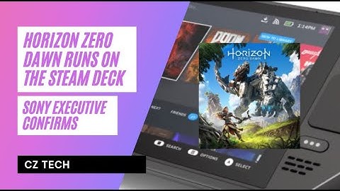 Horizon Zero Dawn works on the Steam Deck!