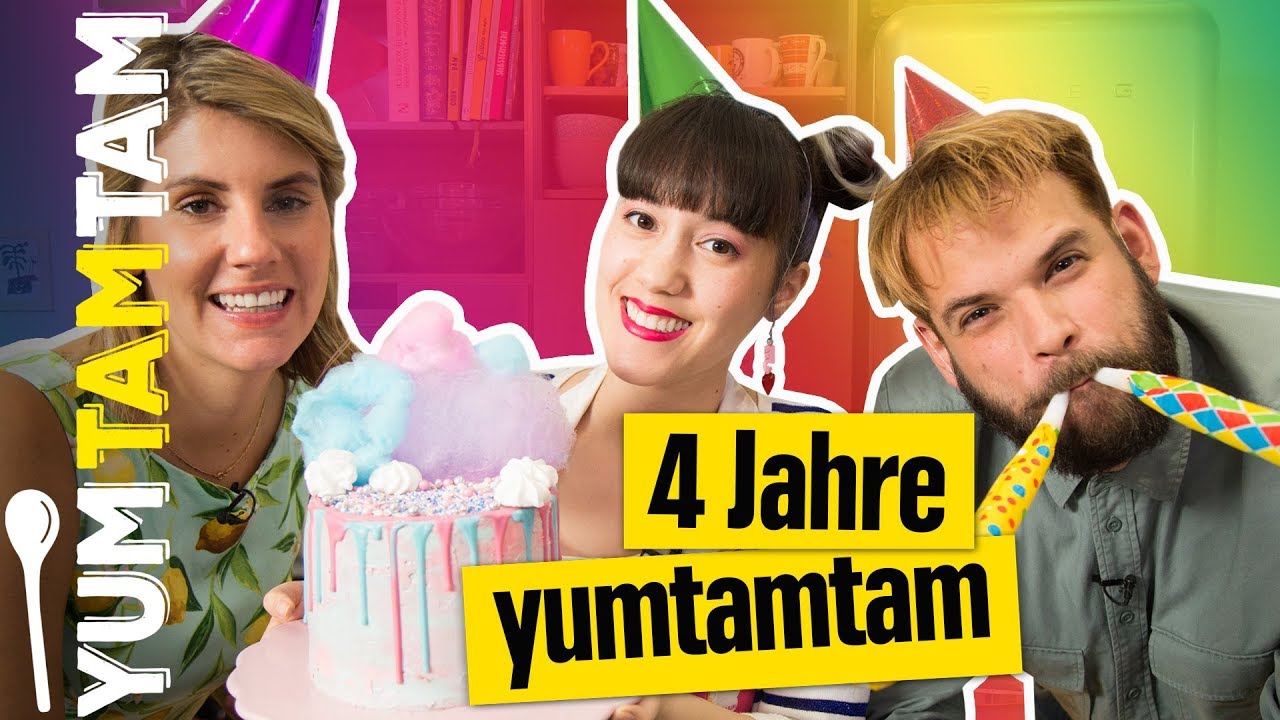 4 Jahre yumtamtam! // Cotton Candy Cake zum 4. Geburtstag #yumtamtam