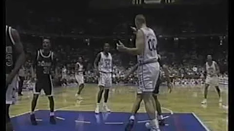 6'5" Curtis Bostic Swats 7'0" Eric Montross (CIN v...