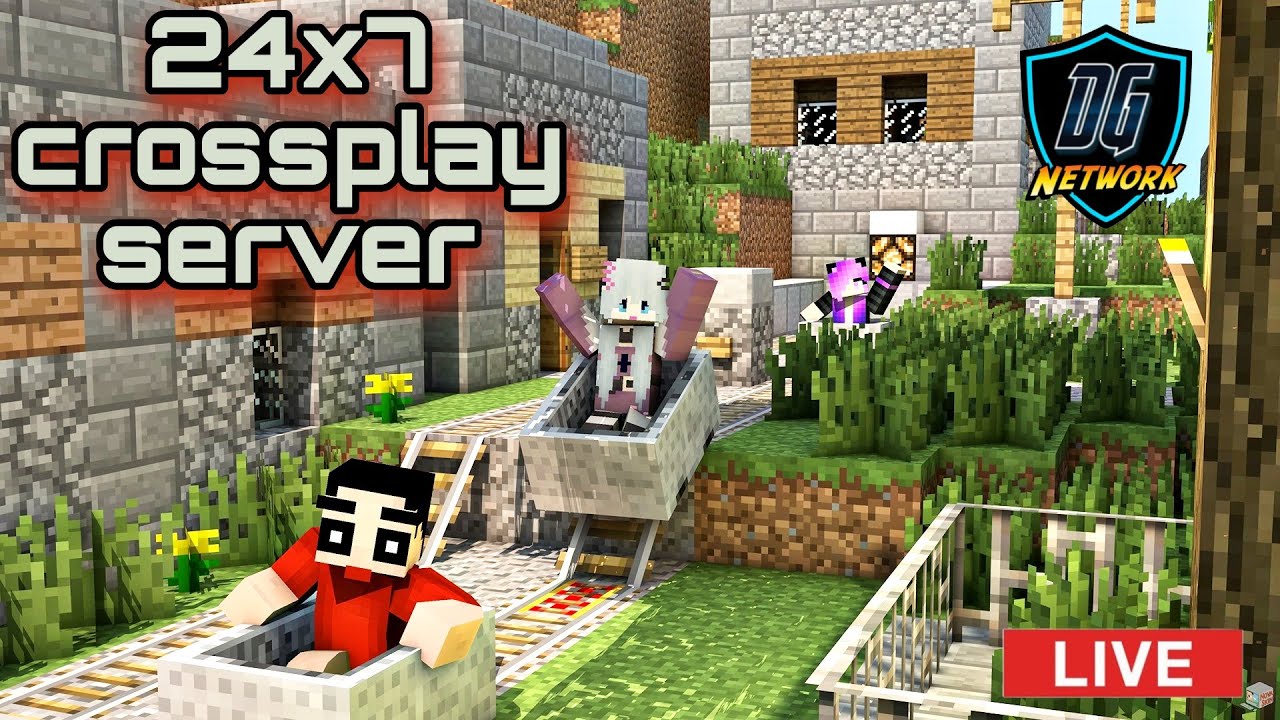 Minecraft 24x7 Cross Play Public Smp|| Kuch to build krege Aj # ...