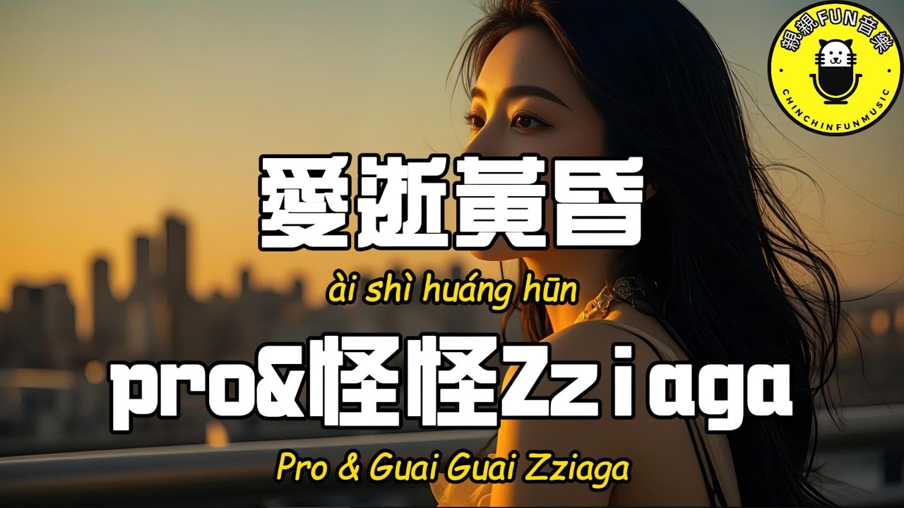 pro&怪怪Zziaga - 愛逝黃昏『人海穿梭 熟悉的每個角落』【繁體拼音動態歌詞Lyrics】【CC字幕】