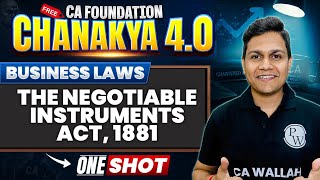 CA Foundation Business Laws: The Negotiable Instruments Act, 1881 | CA Nikesh Agrawal 