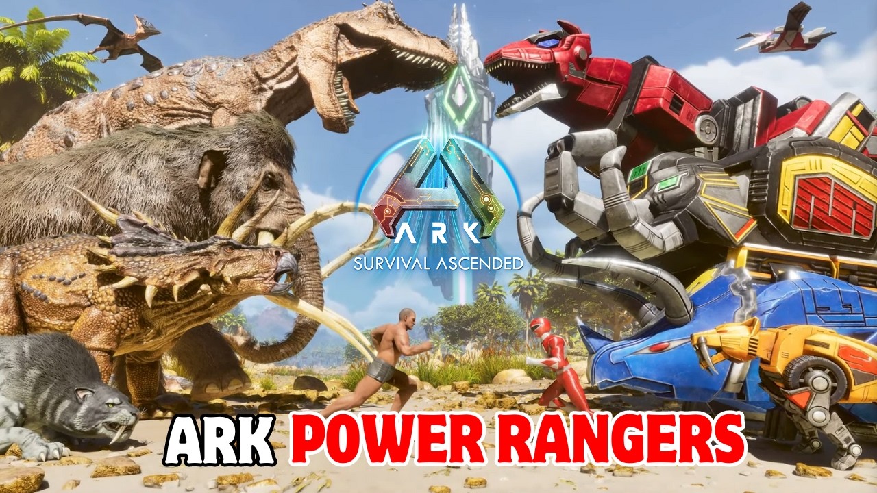 EU NÃO ACREDITO ESTA CHEGANDO EM ARK POWER RANGERS! ARK ASCENDED - YouTube