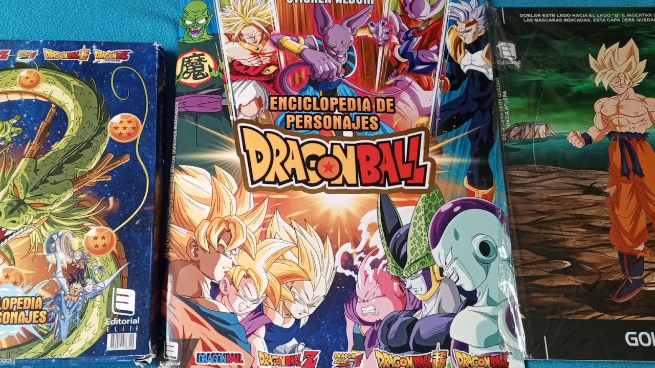 Álbum Dragón ball Enciclopedia todo los  Personajes Dragón ball a Dragón ball Daima.