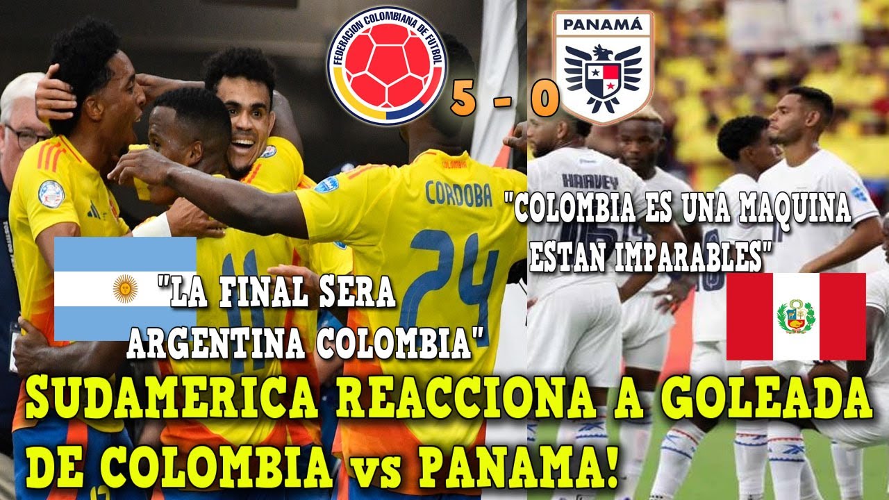 MARAVILLADOS! PRENSA SUDAMERICANA SE RINDE A COLOMBIA vs PANAMA 5-0 HOY ...