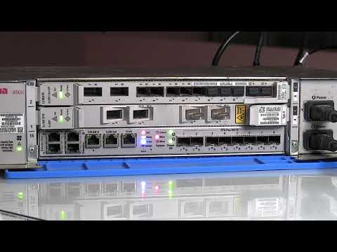 Ciena 6500-2 power on/off cycle (showing lights on front panel)