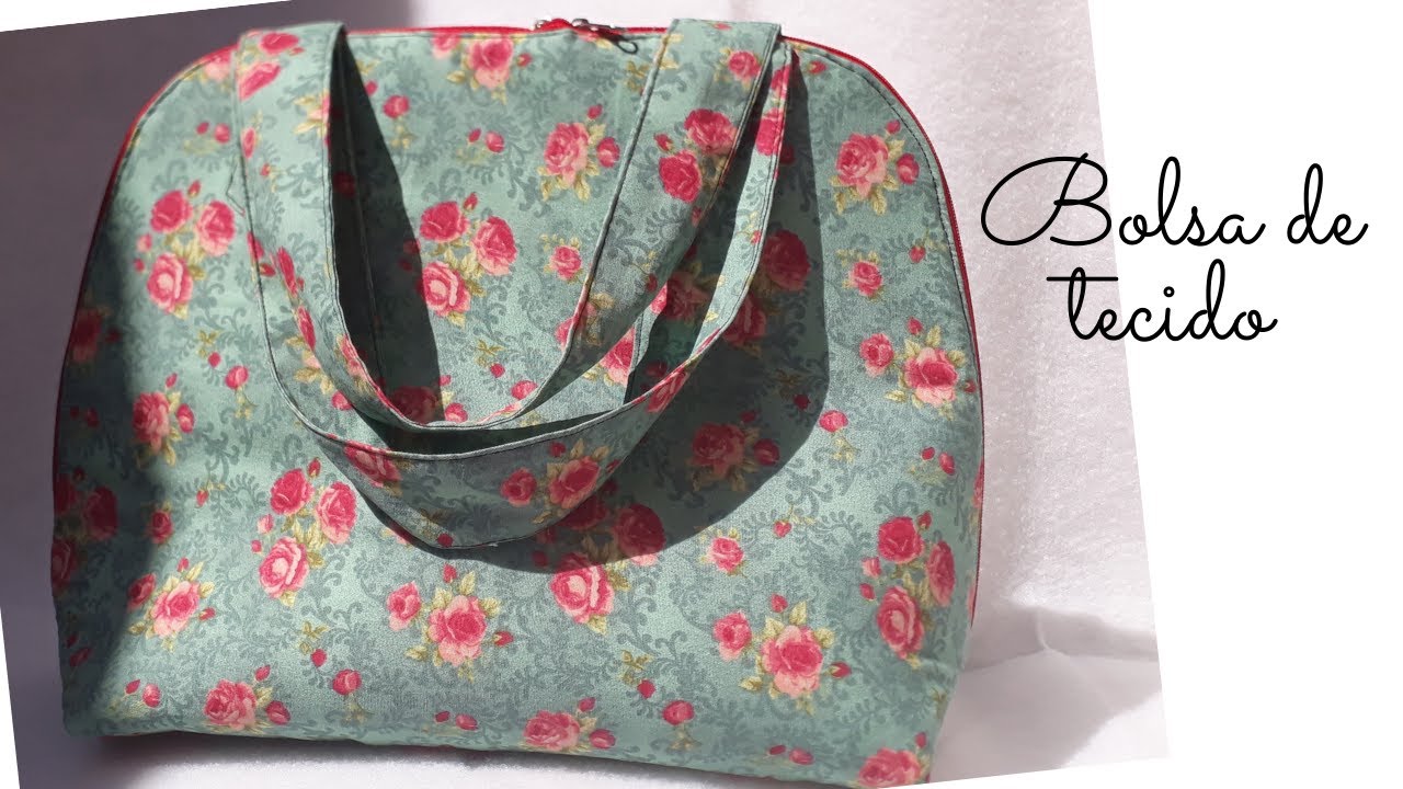 BOLSA CHIQUE DE TECIDO PASSO A PASSO - YouTube