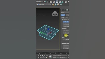 How to Move the Pivot Point in 3Ds max #3dsmax