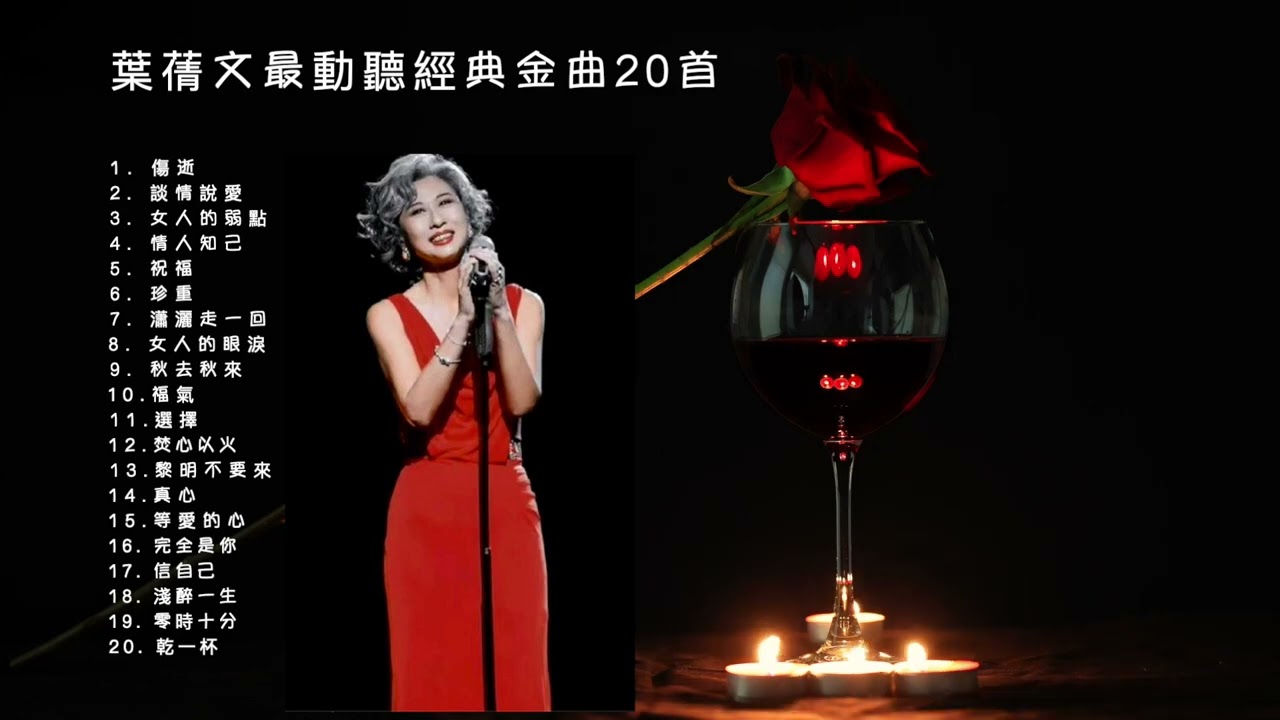 葉蒨文Sally 最動聽經典金曲串燒【1.5小時動態歌單!!】 | 傷逝祝福珍重