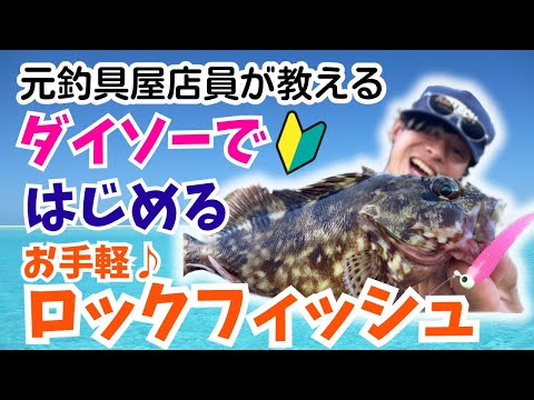 【釣り入門】ダイソー釣具でロックフィッシュを釣ろう！ #釣り #ダイソー #fishing