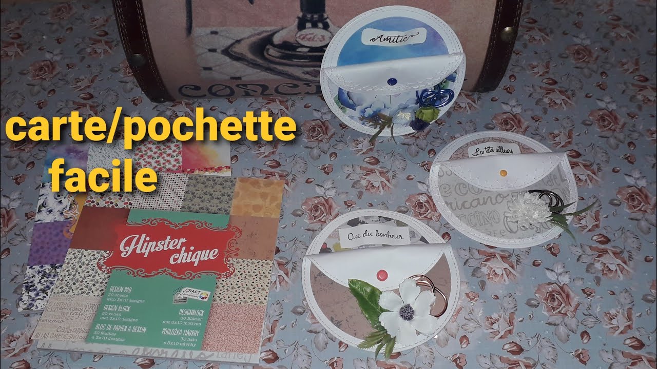 Tuto carte pochette/facile et rapide/ bloc action.