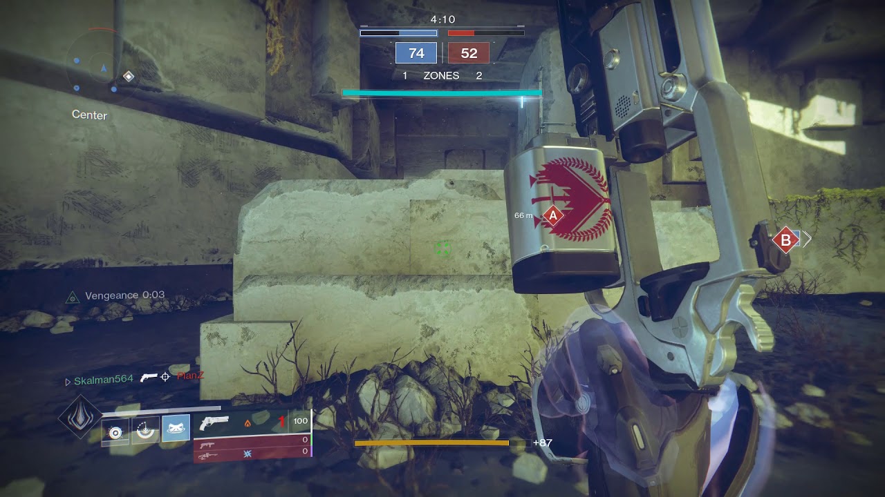 Destiny 2: The mountaintop Crucible Pinacle weapon gameplay13½!