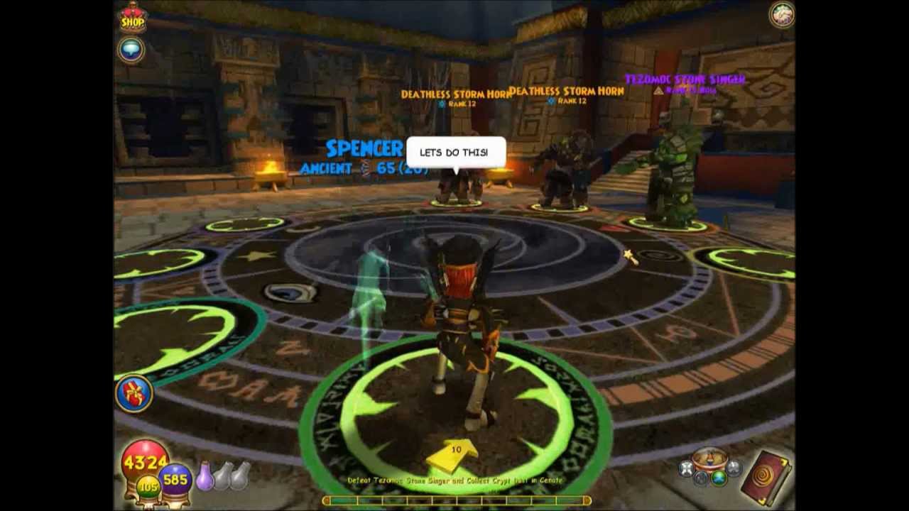 Wizard101 Getting Avenging Fossil! (lvl 88 death spell) YouTube